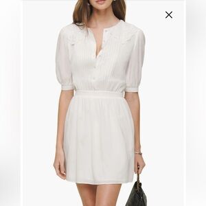 New Reformation Kairos Lace Trim Dress